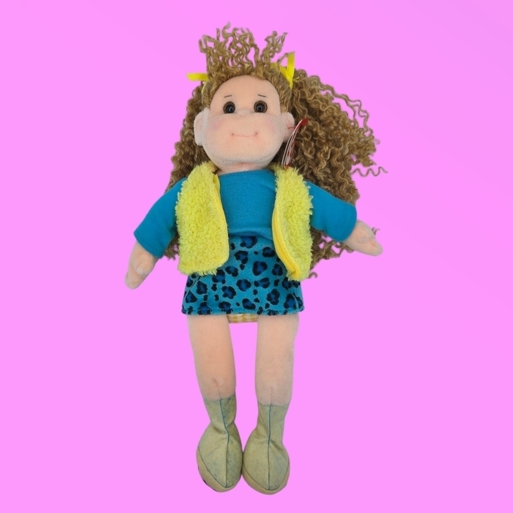 Vintage 2001 TY Beanie Boppers Pretty Patti with Tag Plush Doll